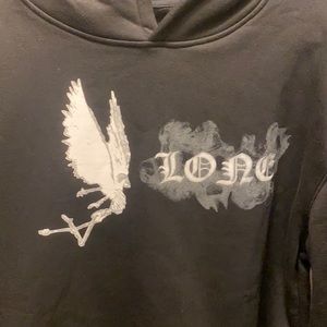 Cropped vlone hoodie